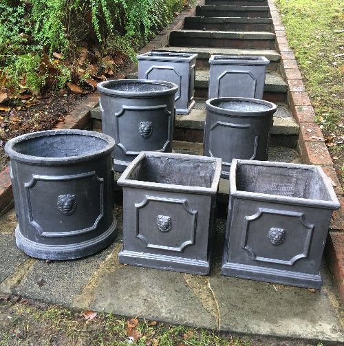 Chelsea and Lionhead pots of various shapes and sizes