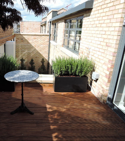 Black Polystone Planters