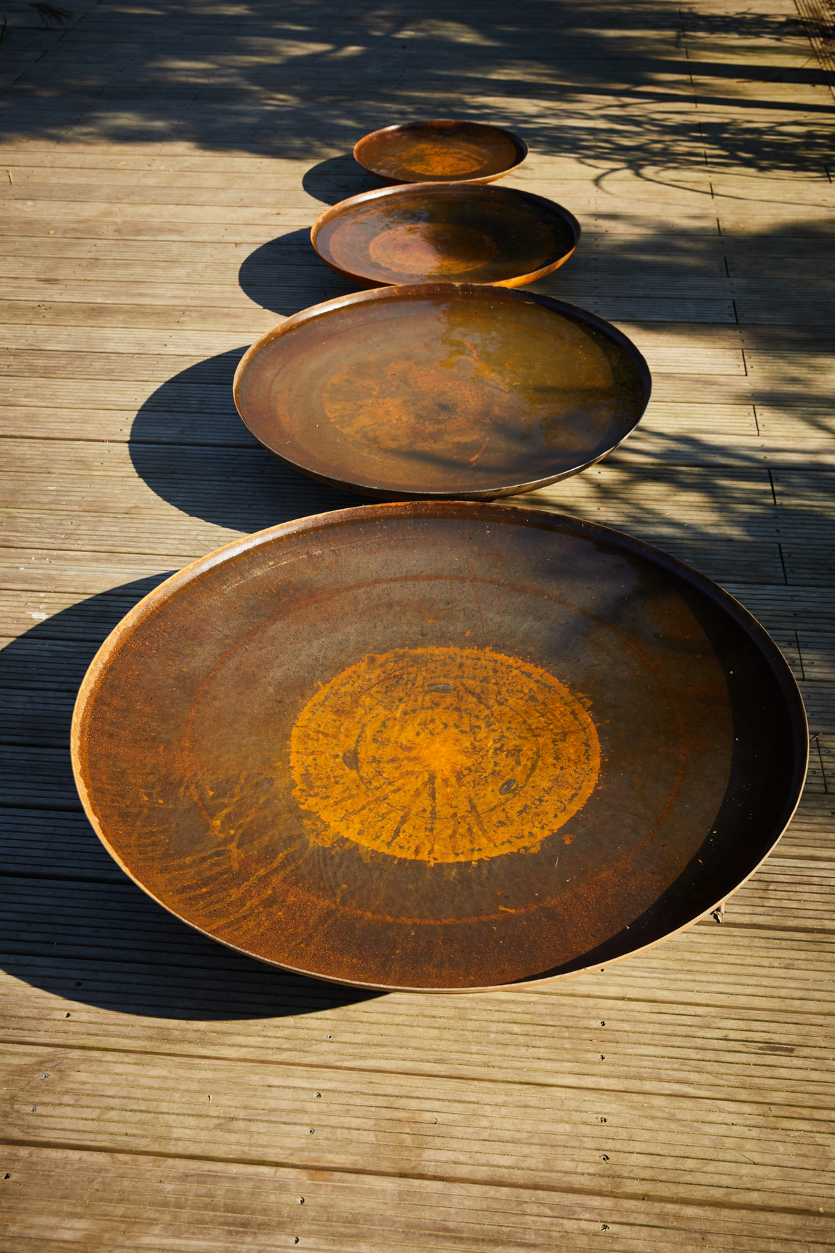Corten Steel Water Bowls