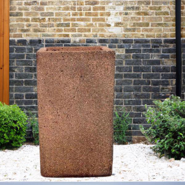 Tall Stone Planter for patios