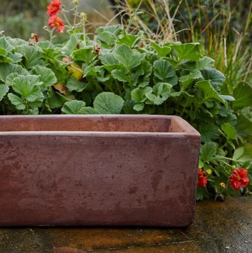 Stone planter trough