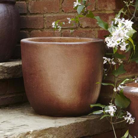 Clay stone finish pot planter