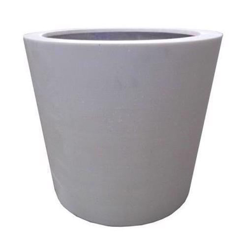 White resin stone polystone fibrestone planter pot