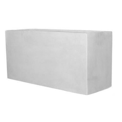White polystone resin stone planter window pot