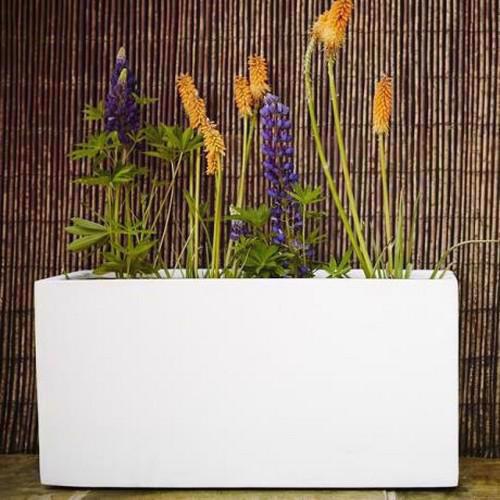 pot planter resin stone contemporary