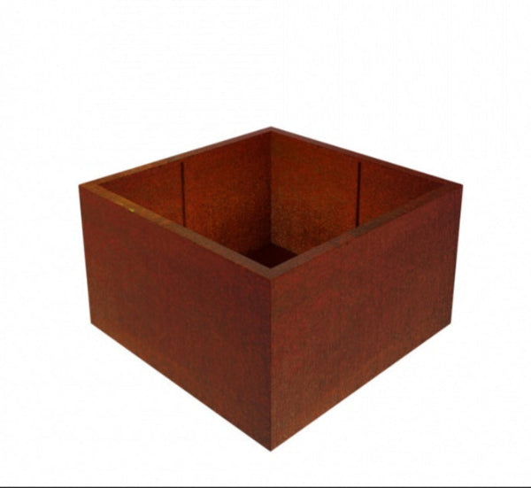 low corten steel planter