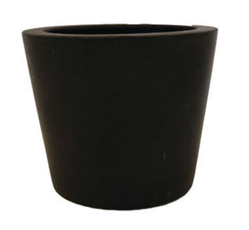Black resin stone fibrestone planter pot