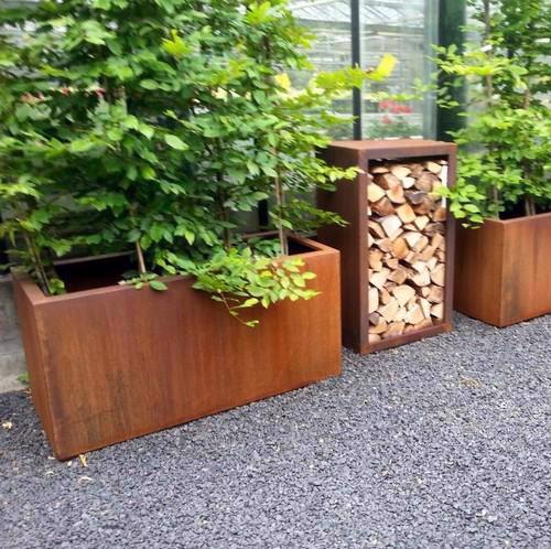 Corten Steel Planter Trough