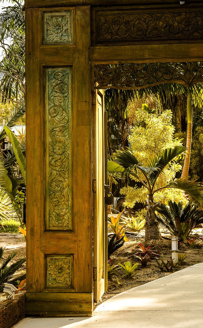 Lovely doorway in garden