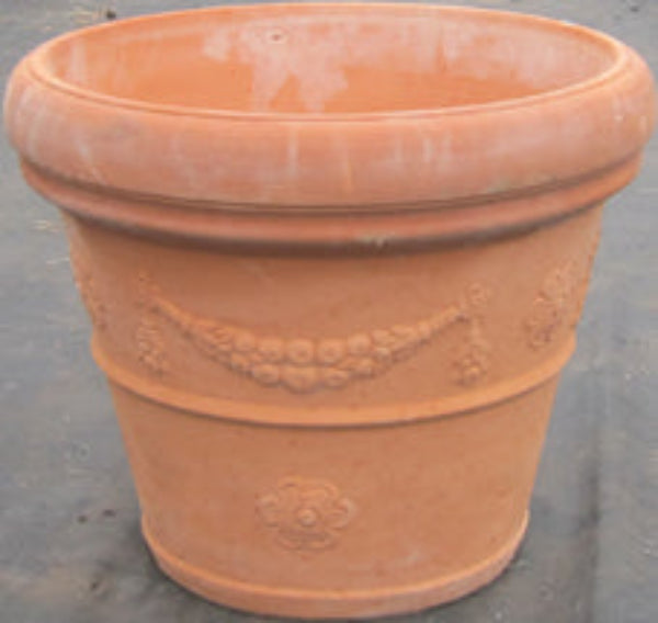 Decorated Italian Terracotta Planter