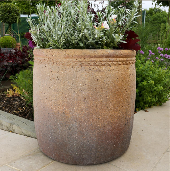 Classic Stone Cylinder Planter