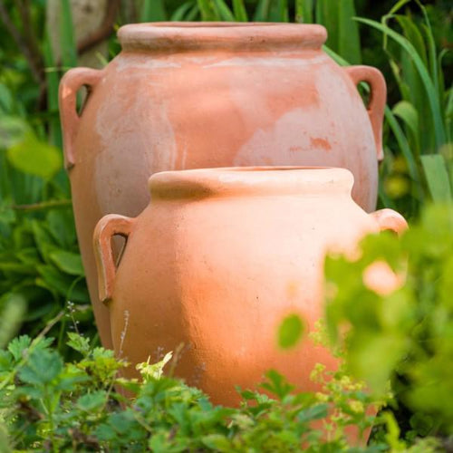 Garden Feature Terracotta Olive Jars for your garden