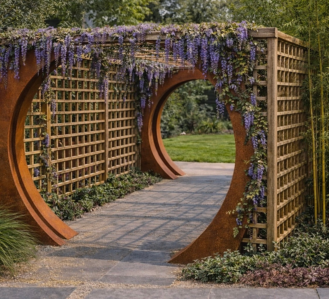 Corten Steel Arch Moon Gate