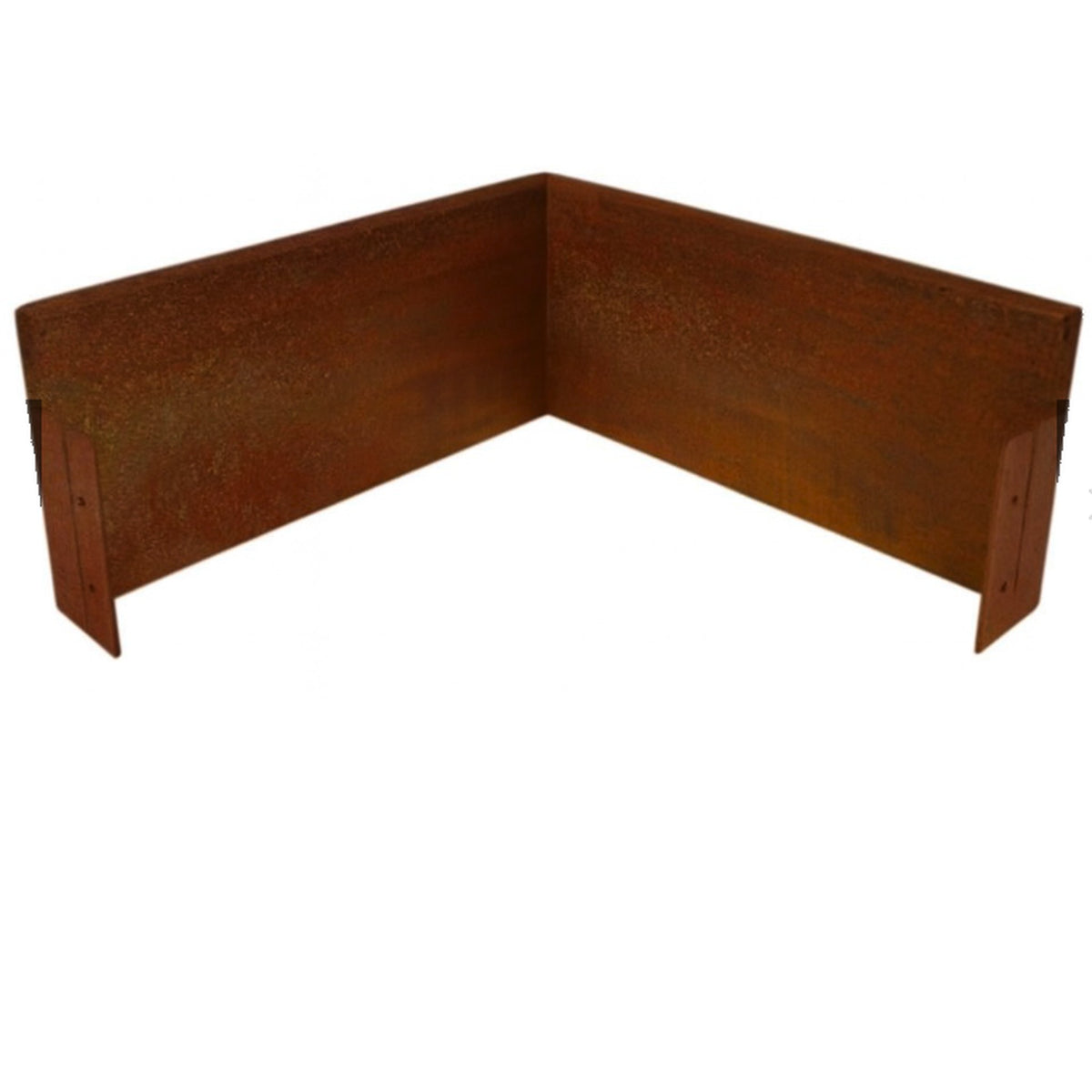 Corner corten steel raised bed edging system UK – rust garden border for residential and commercial landscaping