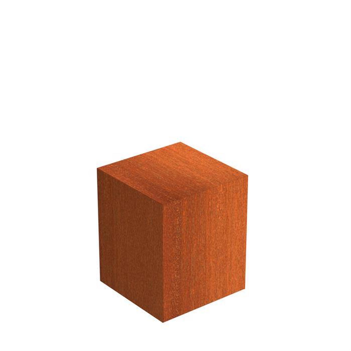Corten Steel Plinth for rust coloured fire bowl or water bowl