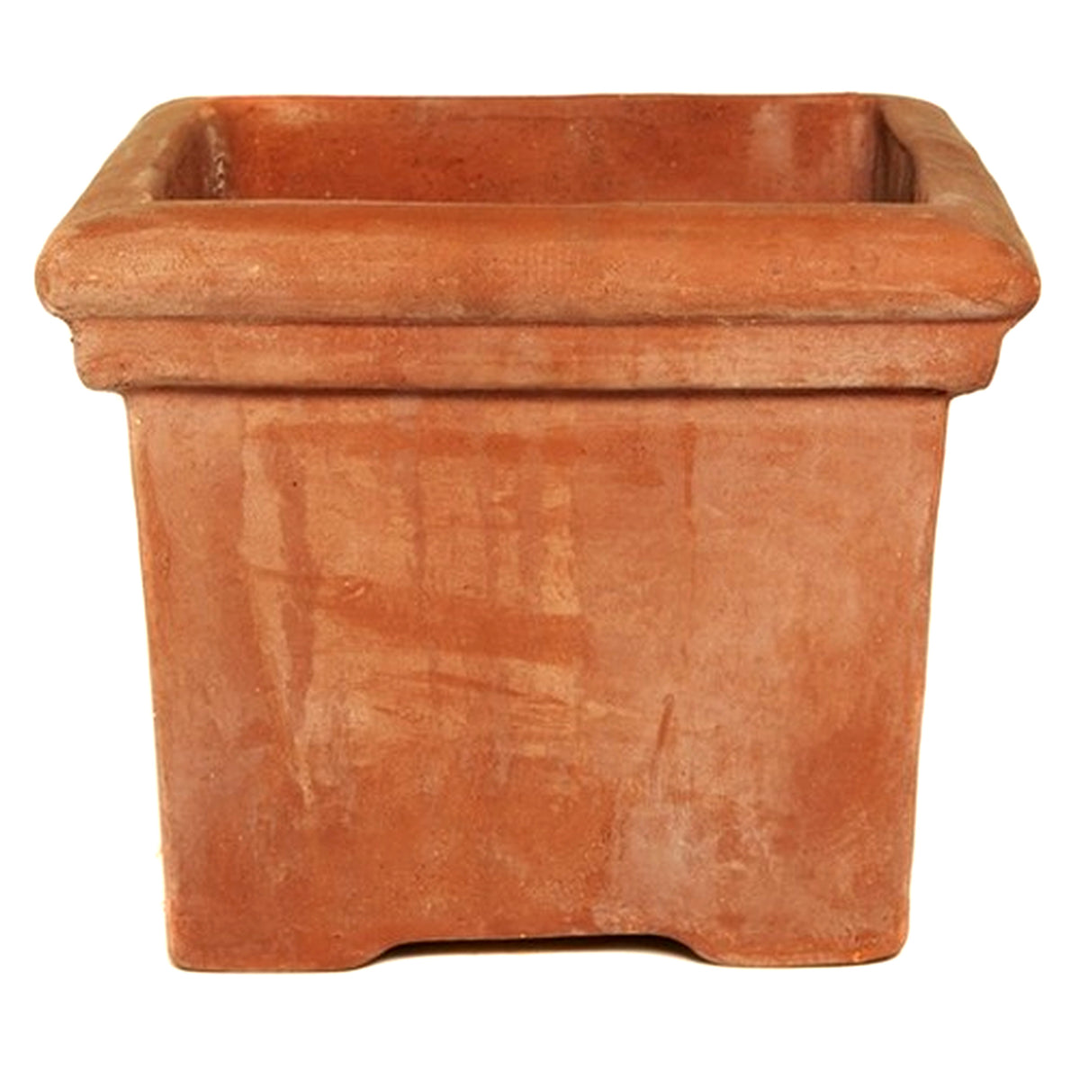 Large square terracotta planter pot – classic Italian clay outdoor plant pot for bay trees, olive trees and luxury garden design UK